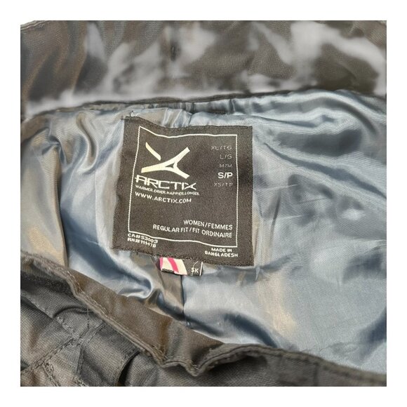 Arctix Women's Black Snow Pants Durable Weather Resistant Fabric - Size S/P - Picture 8 of 10